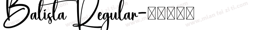 Balista Regular字体转换